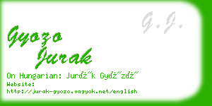 gyozo jurak business card